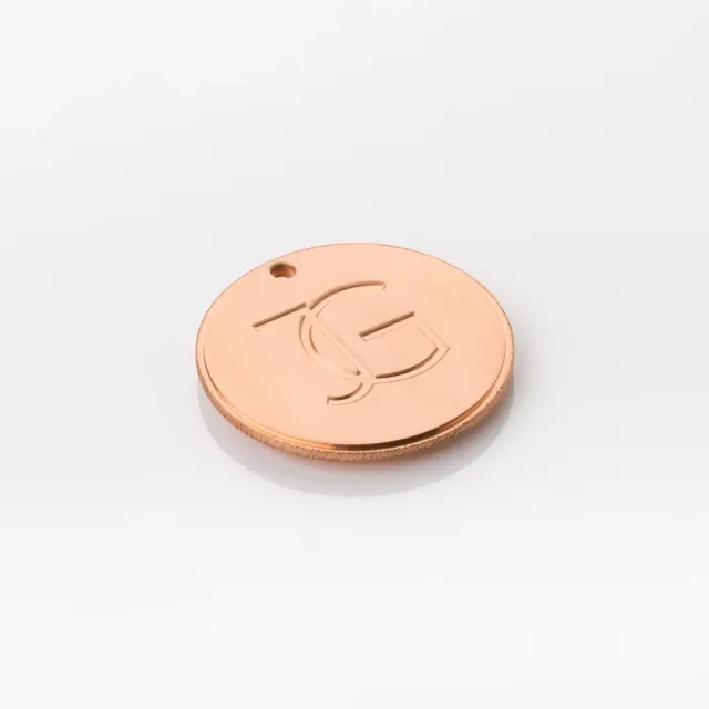 Brushed Copper - BCO Finish Sample (ACC.10038.BCO) on white background